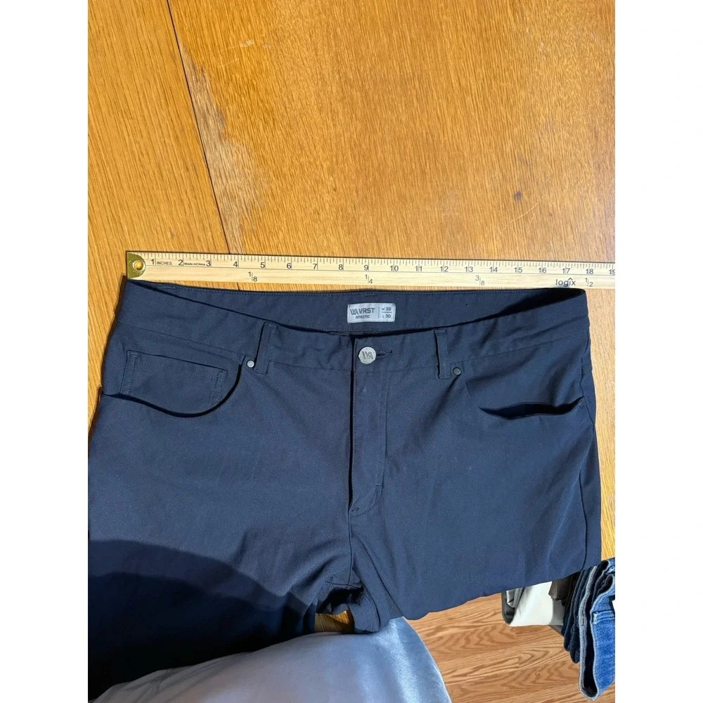 VRST Pants Mens 35x30 Black Stretch Performance 5 Pocket Commuter Casual Golf